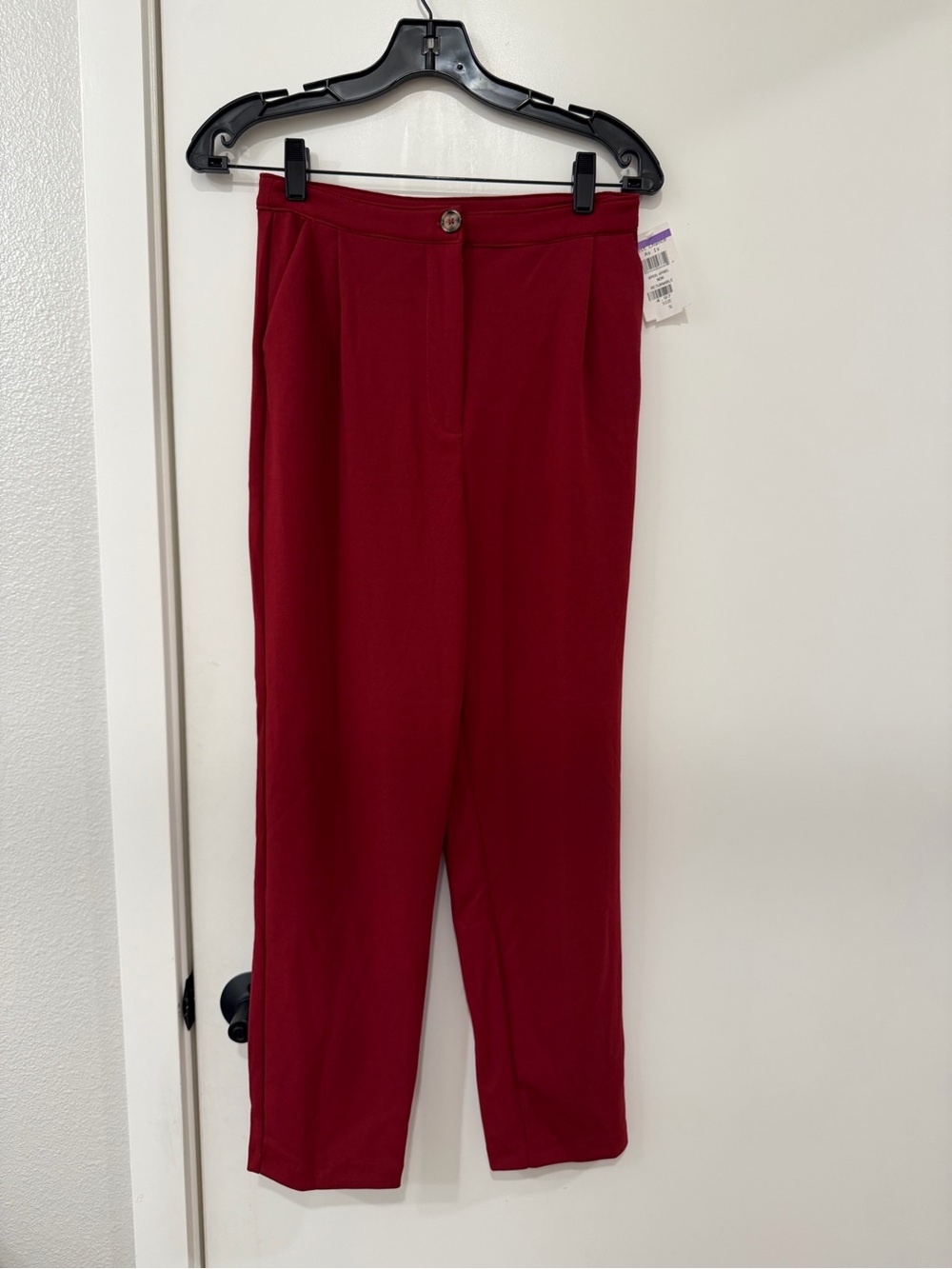 NWT Good Luck Gem Red High-Rise Pants size S
